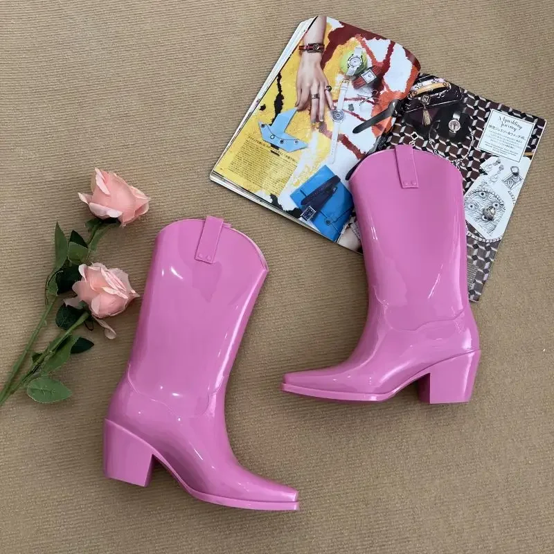 Gummistiefel Damen Pink Stiefeletten Gummistiefel Mit Sonnenblumen