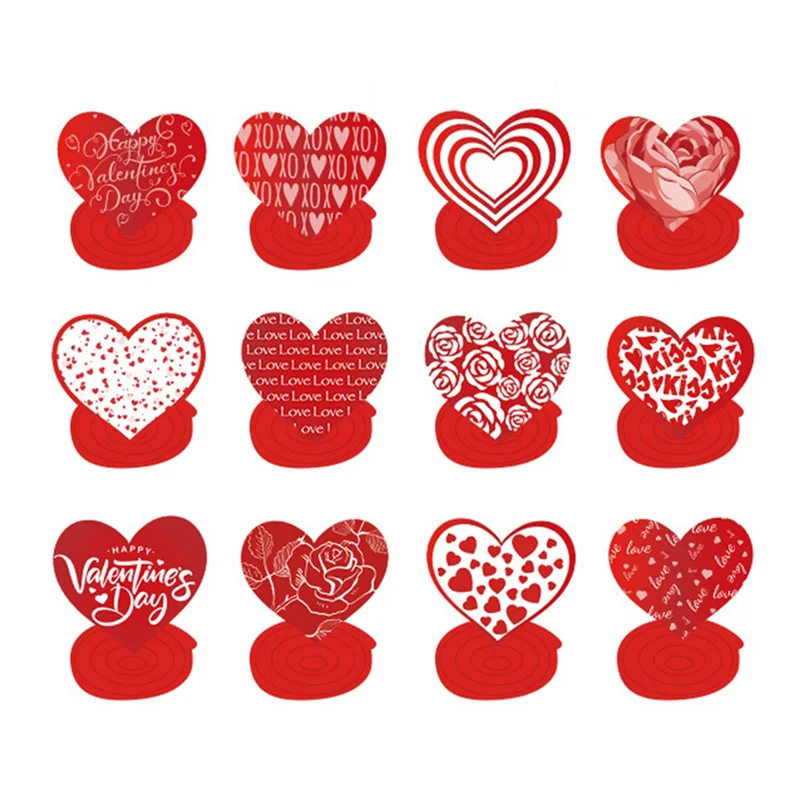 Valentine's Day Spiral Charms Valentine's Day Creative Heart Party Charms Durable Easy To Use