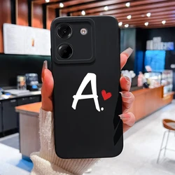 Enhanced Silicone Phone Case - Simple Letters Design with Camera Protection & Anti-Slip Grip for Poco M7 5G (TYB-9A)