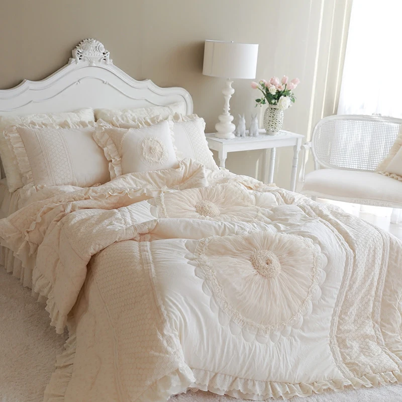 LuxuriousromanticprincessAmericanstylebeddingfourpieceairconditioningquiltset