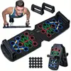 Portable Multifunctional Push-up Board Set With Handles Foldable Fitness Equipment For Chest Abdomen Arms And Back Training 1