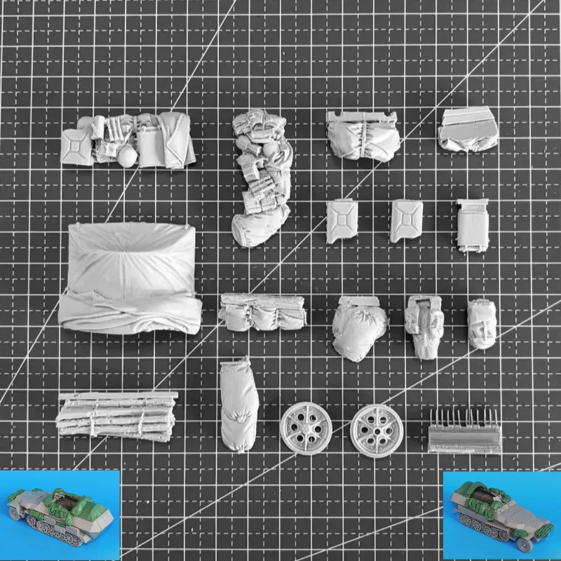1/35 스케일 다이캐스트 수지 모델 조립 키트 Sdkfz 251 C 액세서리 세트(..