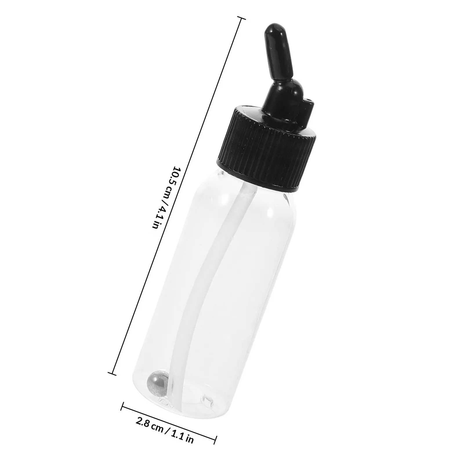 10Pcs 에어 브러시 병 30Ml 플라스틱 재사용 가능한 안료 컵 바닥 흡입 디자인 에어 브러시 용 밀봉 캡