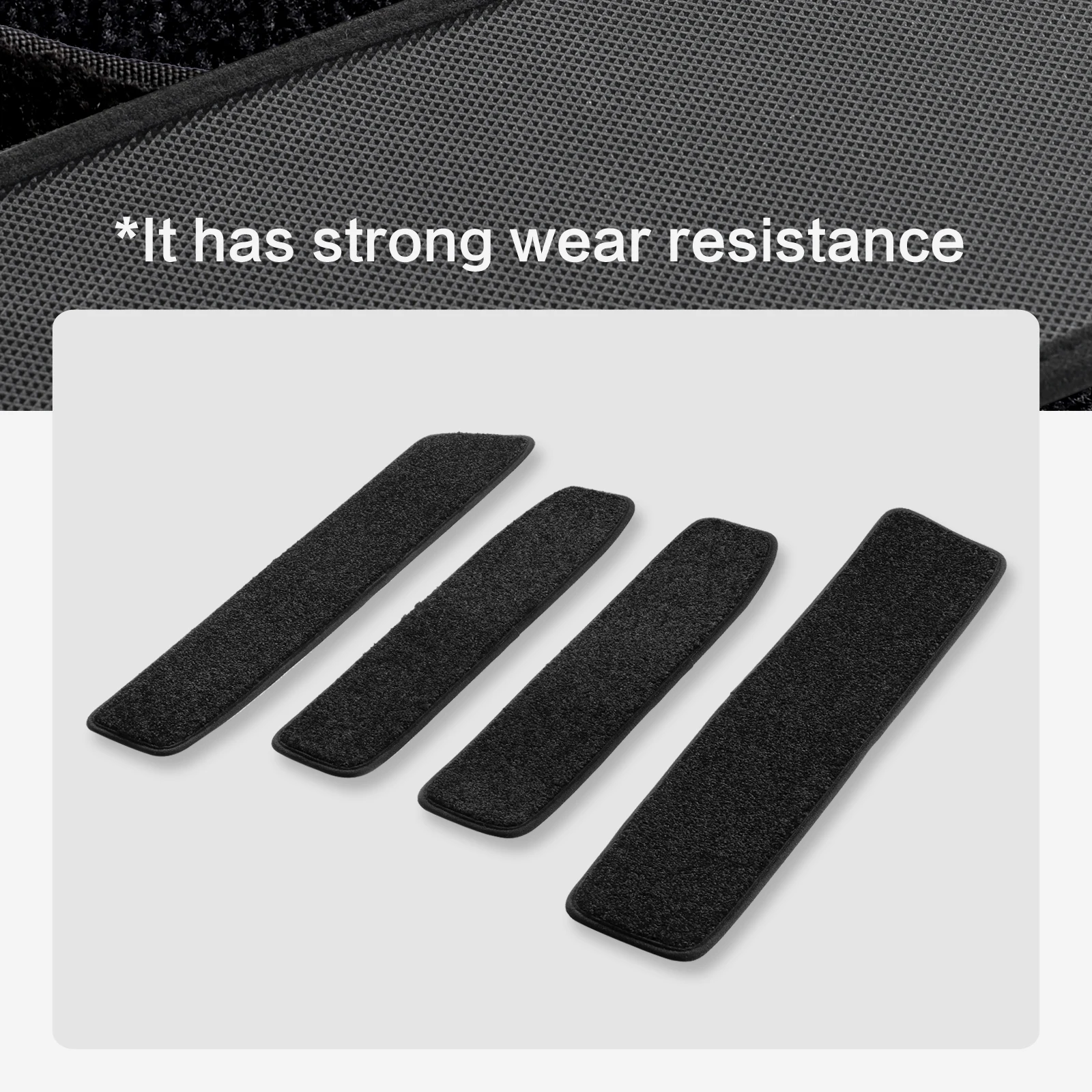 Car Door Sill Pads Non-Slip Front Rear Door Pedal Carpet Protect Toyota Alphard Verfire 40 Series AH40