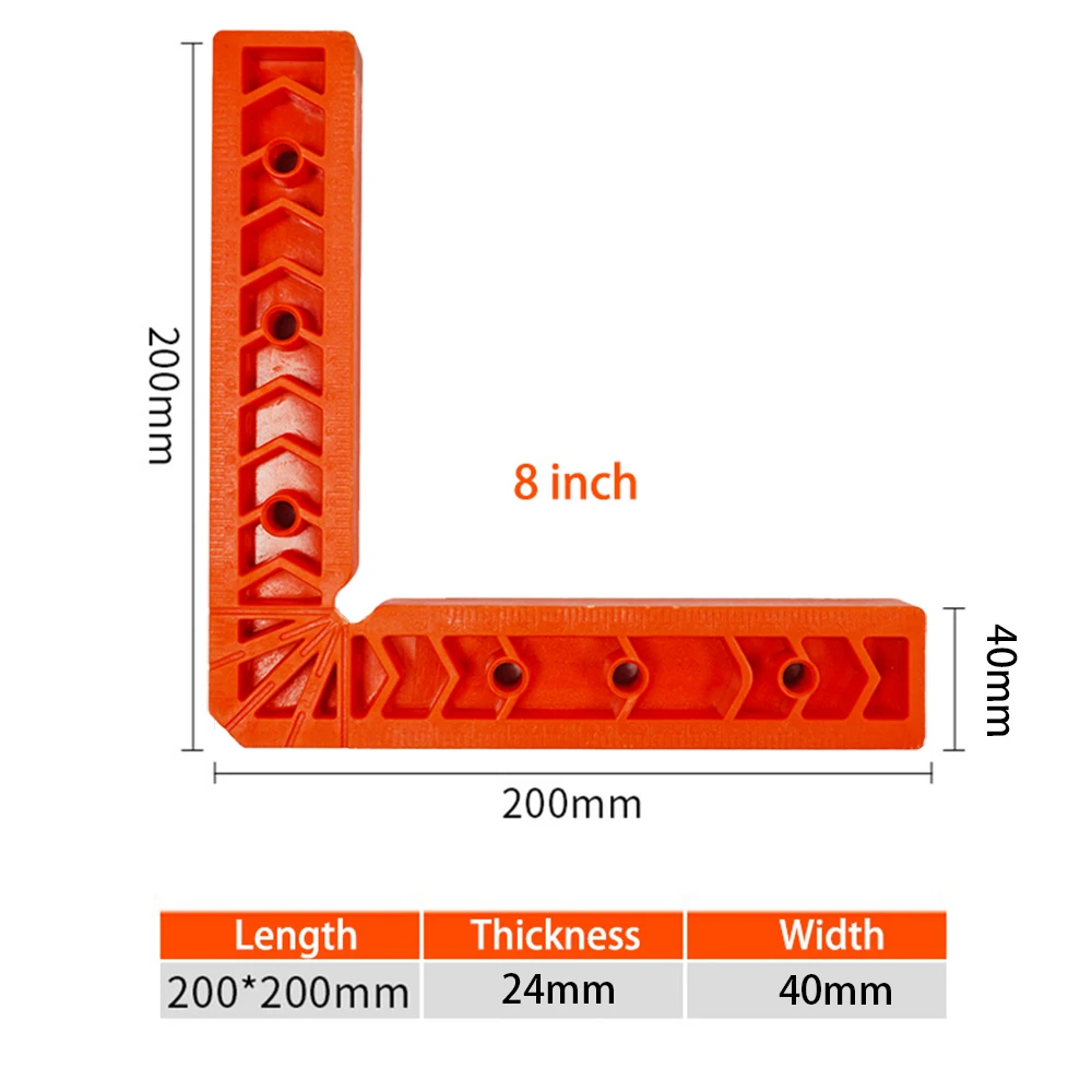 90 Degree L-shaped Right Angle Fixing Clip with scale Auxiliary Fixture Position