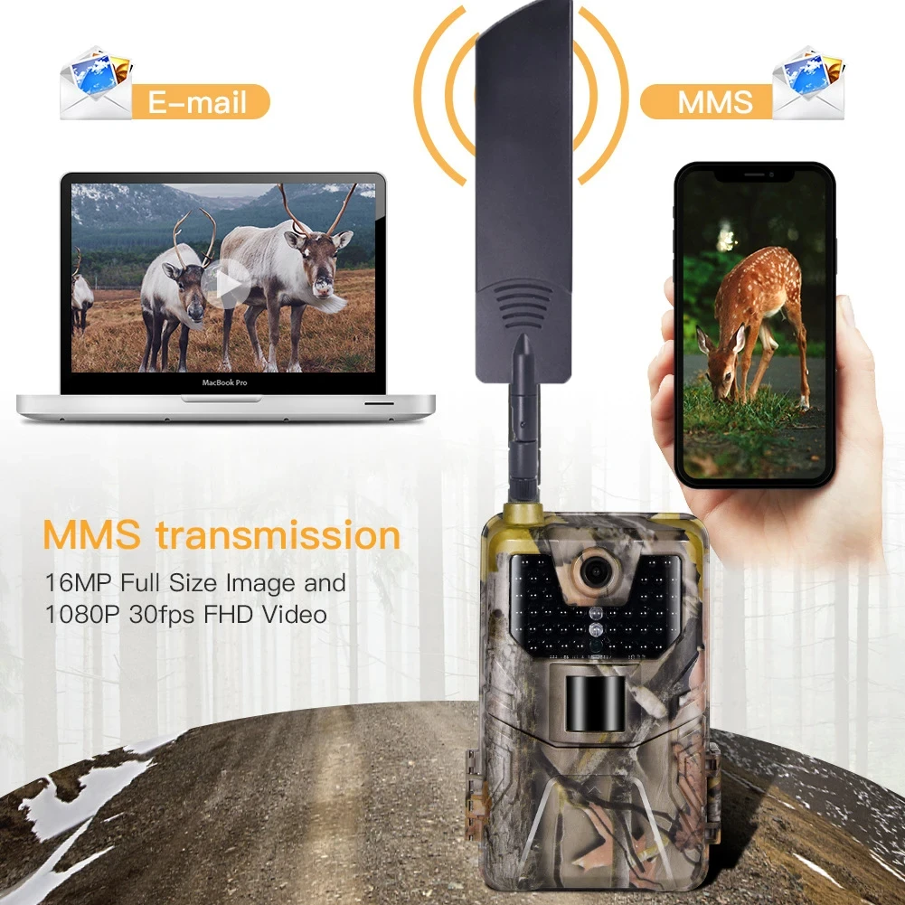 Live Video APP 4G Hunting Trail Camera HC900LTE 20MP 1080P Photo Traps 0.3S MMS/SMS/SMTP/FTP Wildlife Surveillance 44LED IP65 hunting trail camera trail camera