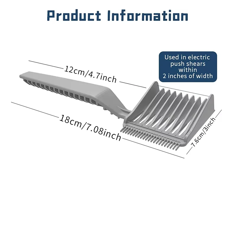 Professional Barber Comb Men's Style Flat Hair Comb Gradient Hair For Blending and Cutting Salon Styling