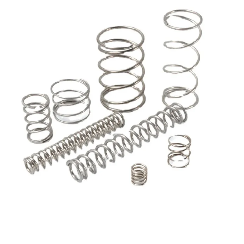 10pcs/Lot 0.2mm 304 Stainless Steel Micro Small Compression Spring OD 1/1.5/2/2.5/3/3.5/4mm  Length 5mm 8mm 10mm 12mm 15mm 25mm