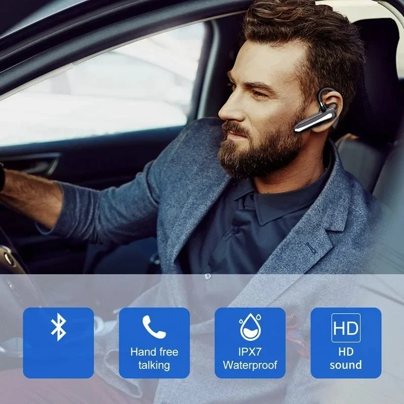 Enhanced Noise-Cancelling Wireless Bluetooth Headphones with Microphone for Handsfree Talking and Driving