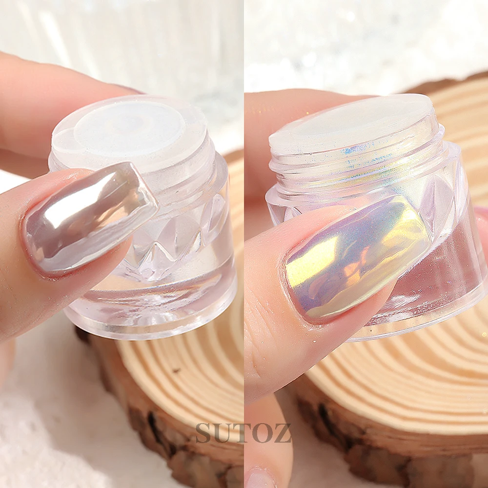 Pearl Chrome Nail Powder Fine Glitter Moonlight Rub Dust Mirror Effect Pigment For Pearlescent Nails Manicure Paillette NTZ-TKZ nail powder nail glitter nail pigment nail decoration nail decorations