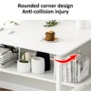 Wooden Computer Desk With 2 Layers Storage Rack High Gloss Living Room Kitchen Dining Office Versatile Modern Rectangle Table 3