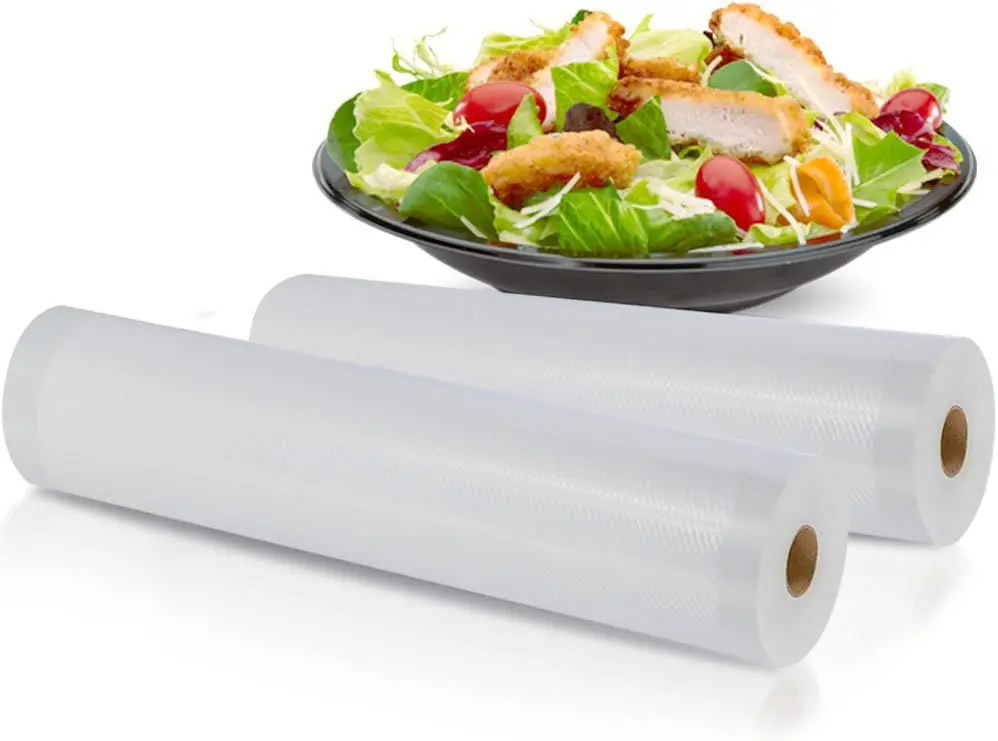 2 Pack 11 x 50' Food Saver Vacuum Sealer Freezer Bags Rolls for Seal a Meal  Cut to Size Roll Total100 Feet - AliExpress