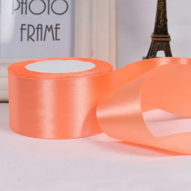 Pink Satin Ribbon for Festive Gift Wrapping and DIY Crafts