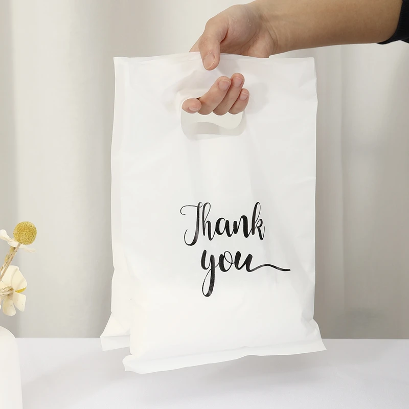 Thank You Plastic Gift Bags 100pcs Gift Wrapping Supplies Perfect Thank You Gifts Party Decor