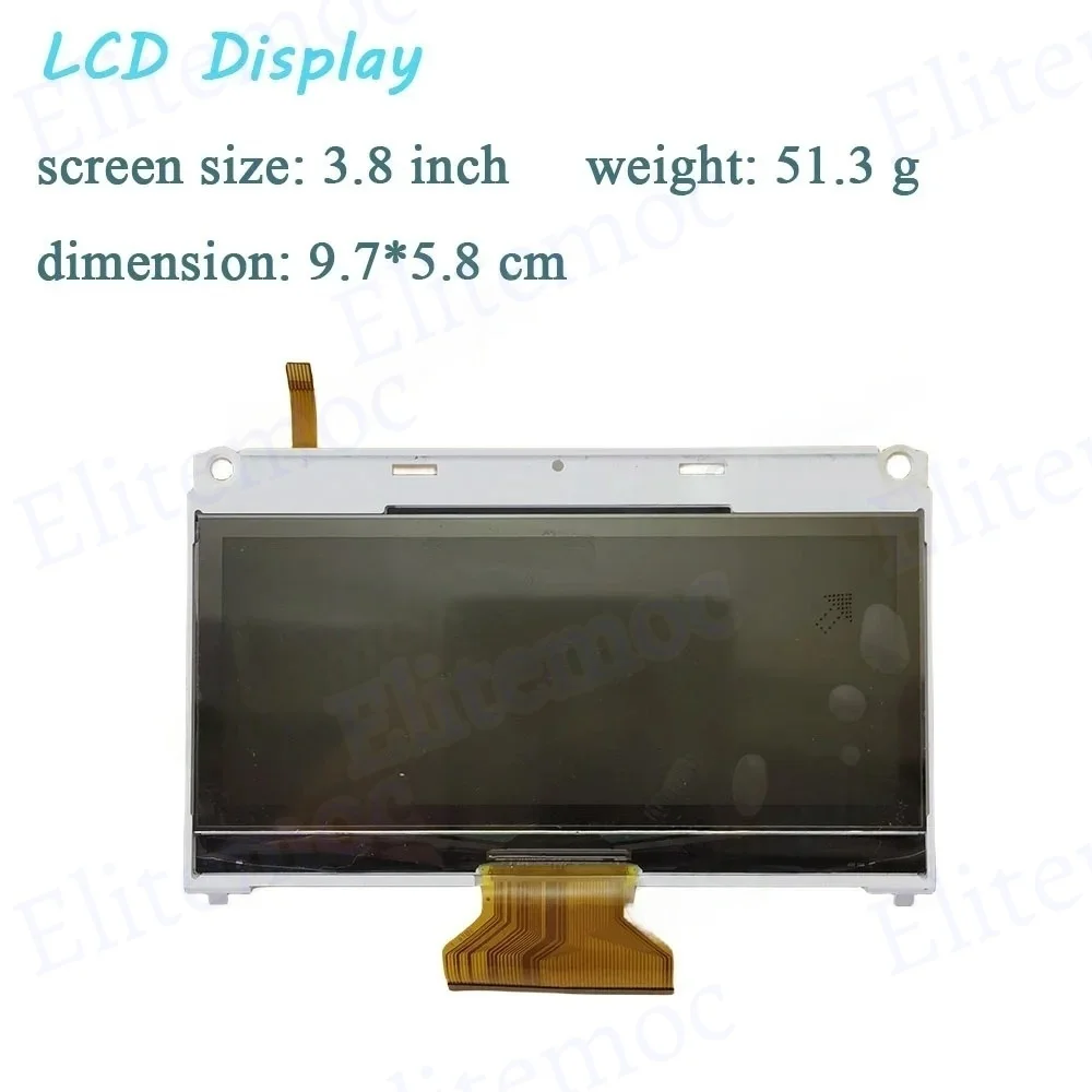 COM38T3N76ZLC 모터 오토바이 오토바이 속도계 계기판 화면 수리를위한 3.8 인치 TFT LCD 디스플레이