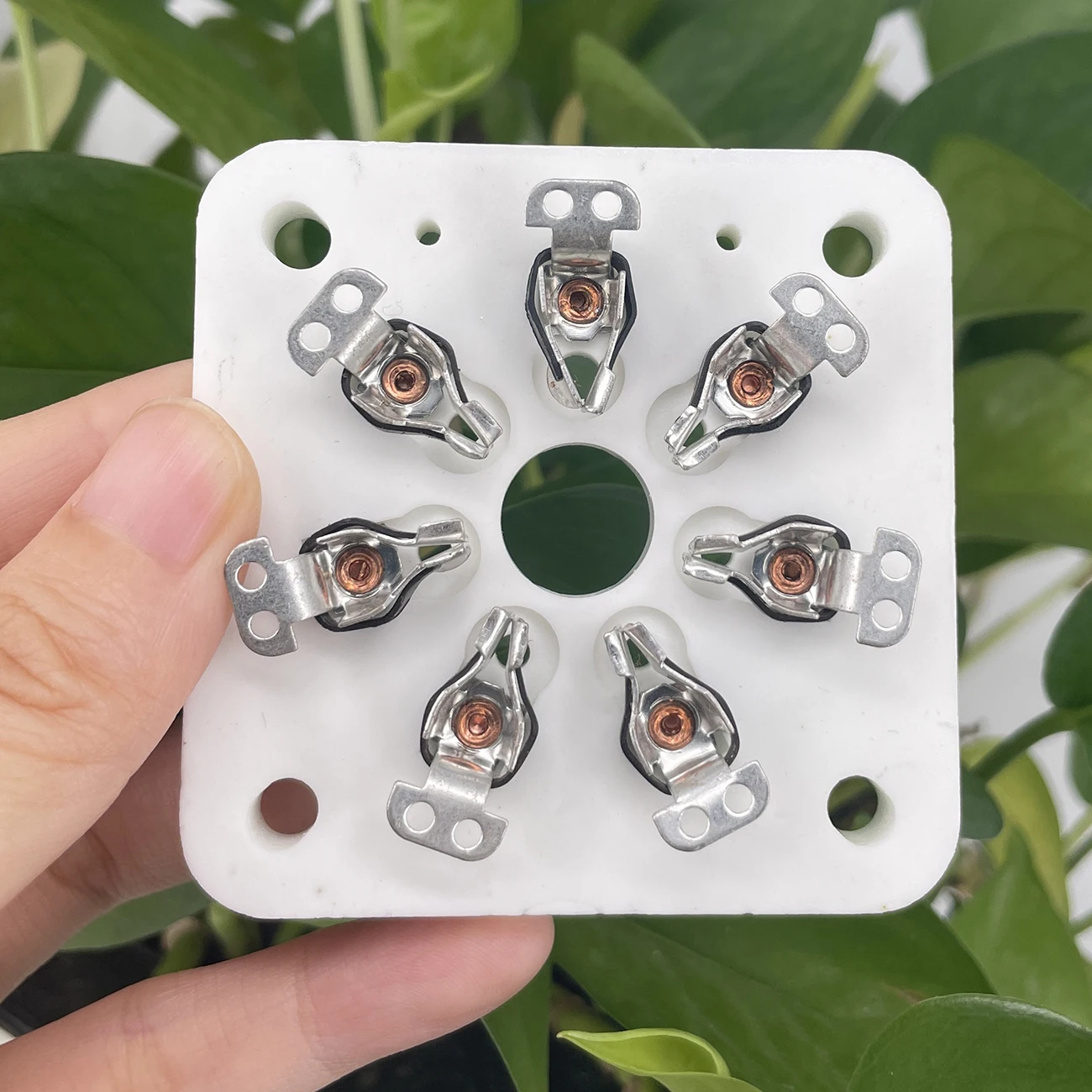 Ceramic Tube Socket 1PC 7PIN TUBE SOCKET Ceramic VALVE BASE GZC7-C for 6C33 FU19 FU29 FU30 FU32 829B 3C33 Vintage Audio Amplifier DIY