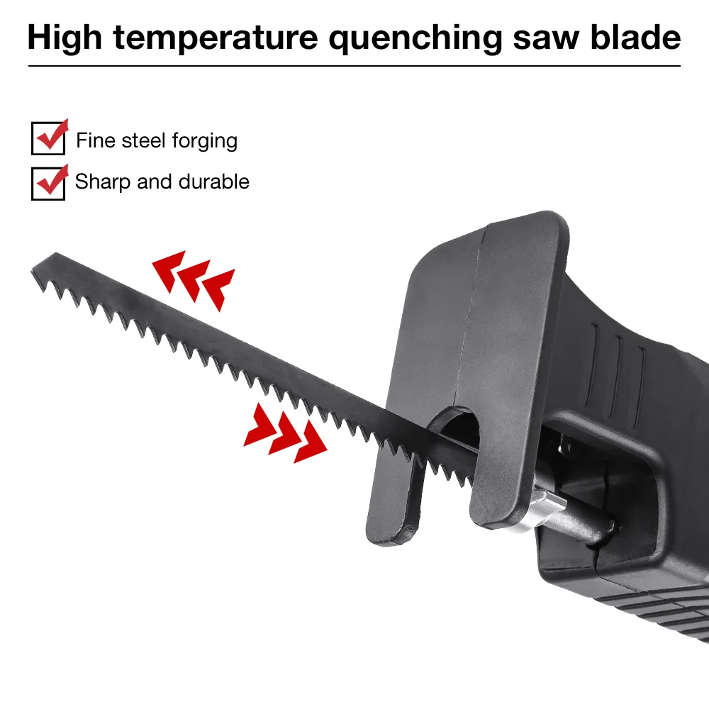 Portable Reciprocating Saw Adapter, 3/9pcs Saw Blade Electric Drill Modified Jig Saw, Wood Cutting Machine DIY Woodworking Tools 2