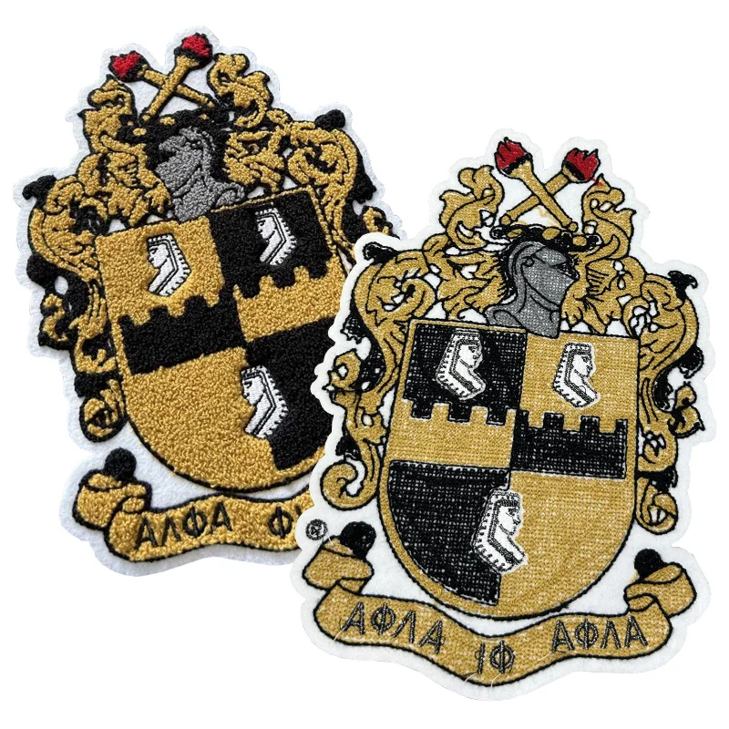 Chenille 1906 Alpha Phi Alpha Fraternity and Sorority Greek Letter Iron on Patches for Jacket