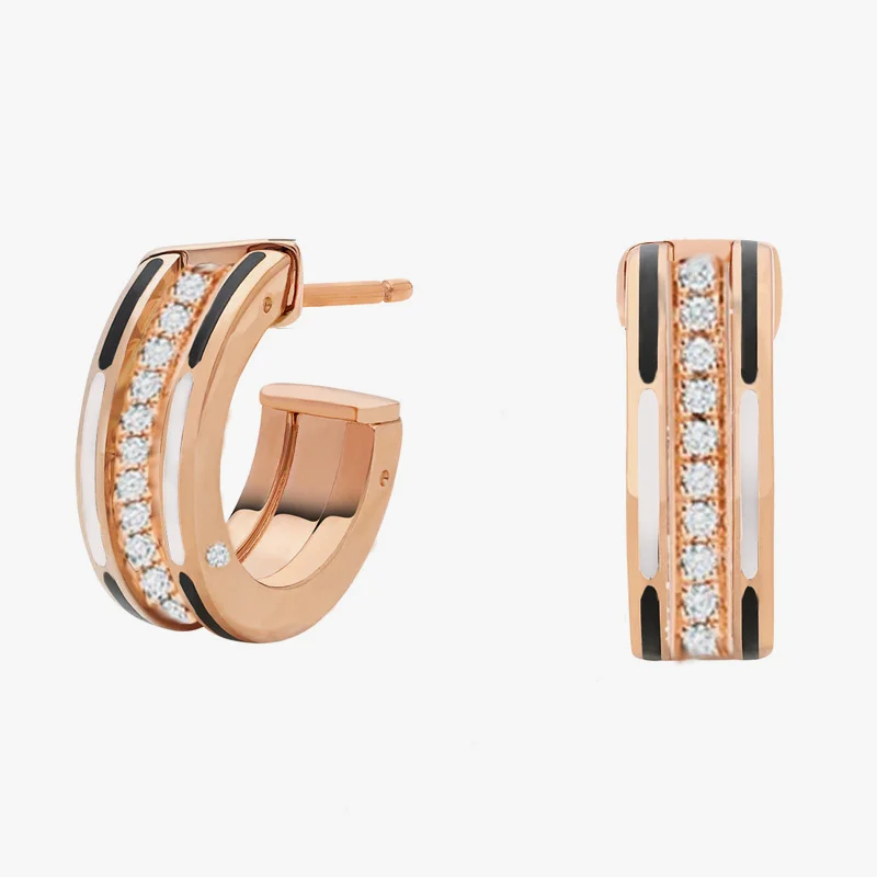 2022 Authentic 925 Sterling Silver Earring Sparkling Star Blue Gem Golden Heart Halo Stud Earrings Women Jewelry BirthdayGift 