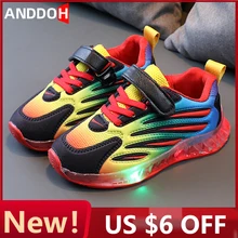 

Size 21-30 Kids Casual Luminous Running Sneakers Children LED Lights Shoes for Girls Boys Baby Glowing Sports Footwear Lighted