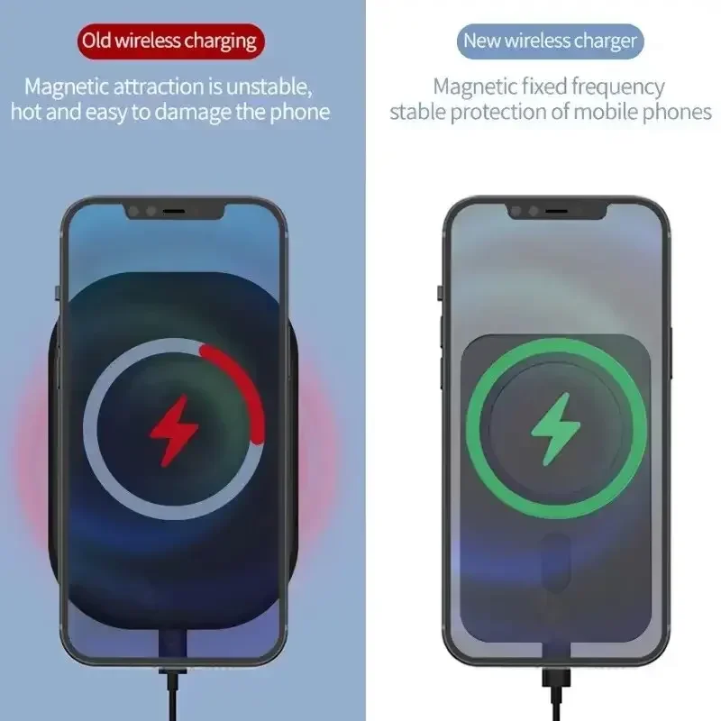 Magnetic Wireless Car Charger & Phone Holder Stand – 30W Fast Charging Station