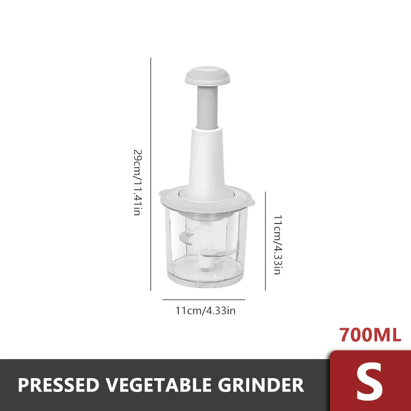 Manual Food Processor Multifunctional Gourmet Cuisine Hand Pat Chopper  Press Cutter Vegetable Meat Grinder - AliExpress