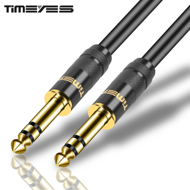 TRS-1-4-Inch-Straight-Instrument-Cord-6-35mm-To-6-35mm-Stereo-Audio ...