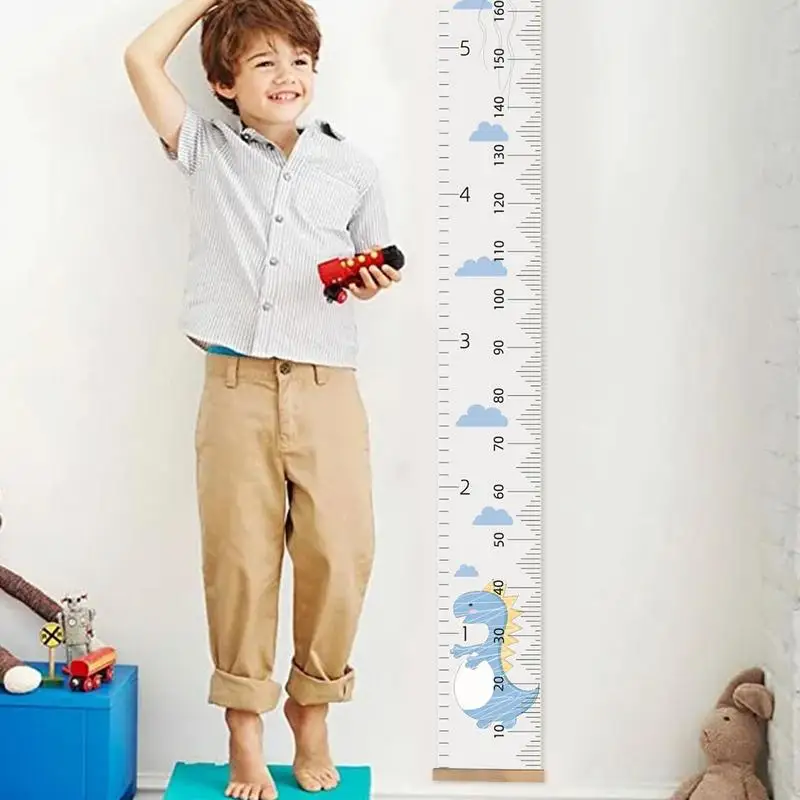 Kids Growth Chart Fabric Canvas Height Measurement Ruler Hangings Ruler Wall Decor For Kids Nursery Dorm Office Store Fabric
