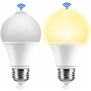 LED 모션 센서 전구 LED 램프, PIR 센서 라이트, 자동 야간 조명, 가정 주차등, E27 10W, 12W, 15W, 18W, 20W, AC220V, AC110V