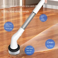 New Style Electric Cleaning Brush 5 in 1 Electric Multi-functional Home USB Automatic Cleaning Brush for Kitchen & Bathroom 4