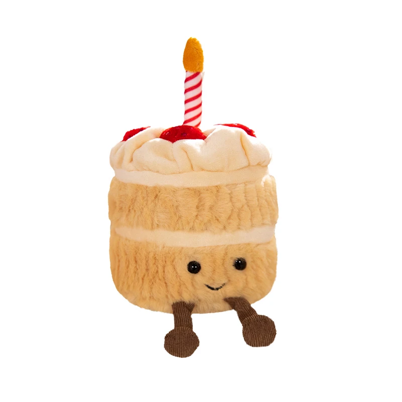 thumbnail image 1 of 1pc Plush Taco Cake Toy Cute Simulation Food Mexican Roll Hamburger Soft Doll Cut Home Decor Keychain Pendant Kids Birthday Gift, 1 of 5
