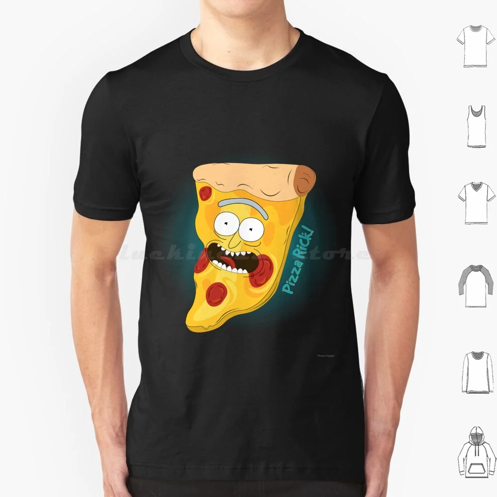 Pizza Rick! T Shirt Cotone Uomo Donna Stampa Fai Da Te Cartoon Funny Pickle Rick Adult Swim Rick Sitz Morty Smith Season 4 Mr