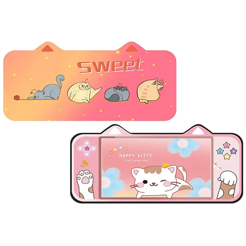 Cinnamorolls-grande Kawaii Gaming Mouse Pad Orelhas Bonitos dos Desenhos Animados Tapete de Mesa Rosa à Prova Dágua Antiderrapante Laptop Acessórios Gamer - Imagem 3
