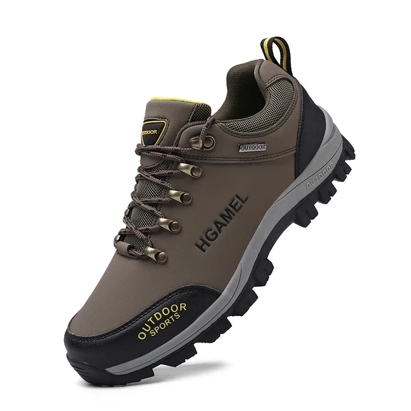 Outdoor Men Treking Shoes Breathable Climbing Hiking Sneakers Men Trainers Comfortable Walking Casual Shoes Men Camping Shoes running shoes women outdoor breathable lace up thicken bottom leather sneakers female walking jogging trainers chaussures femme