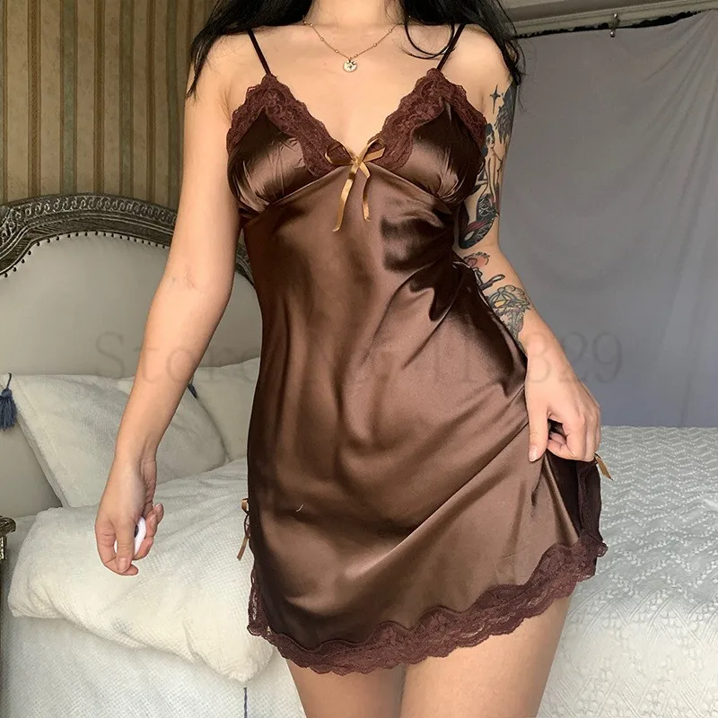 Print Flower Chemise Nightgown Sleepwear For Women women nightgowns,women nightdresses,sleeping dress
