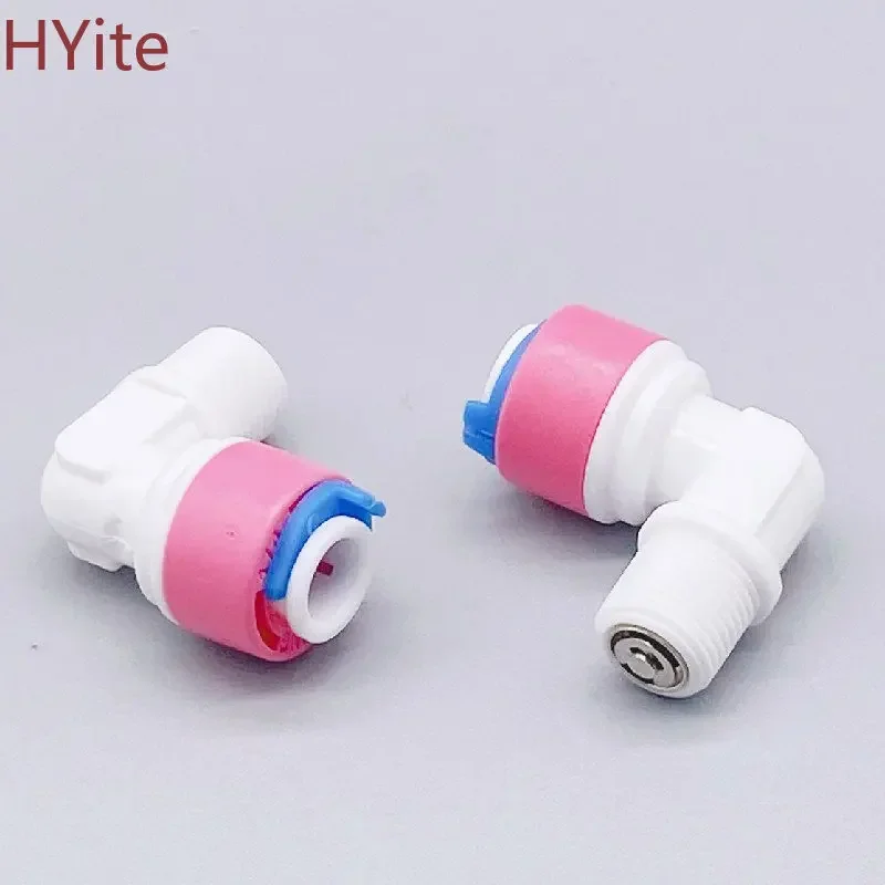 RO Water Elbow Check Valve Quick Coupling Fitting 1Pcs for 1/4