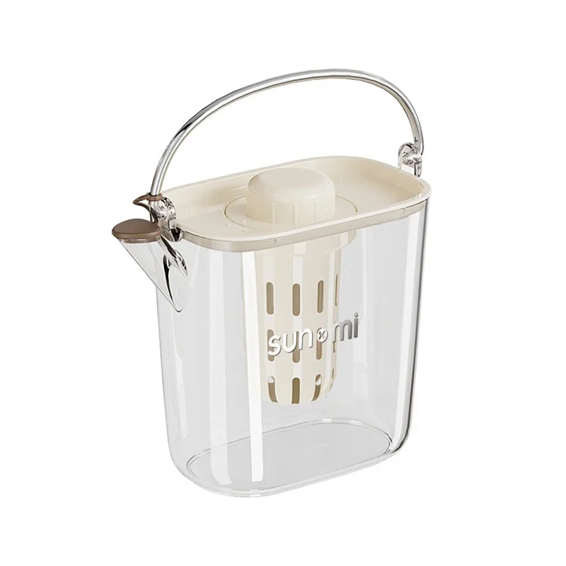 2025 Hot Large Capacity Cold Kettle with Faucet In Refrigerator Iced Beverage Dispenser Cold Water Pitcher for Summer Drinkware