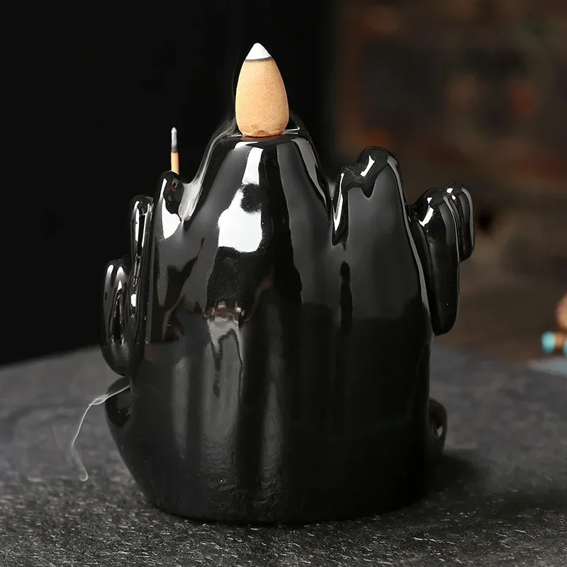 1 قطعة ، لاكي لوتس السيراميك خشب الصندل البخور الم...