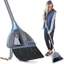 Cordless 2-in-1 Sweeper Cleaning Tool with Built -in Vacuum Broom Vacuum Cleaner Lazy Broom Stitched Track Broom Cleaning Brush