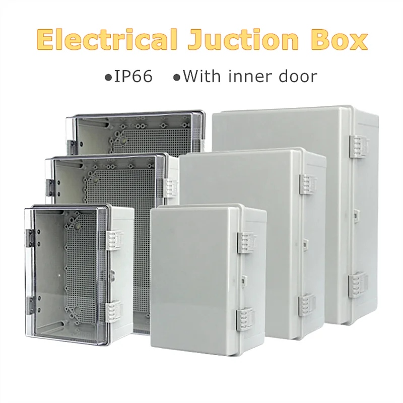 

Large Sizes Juction Box ABS Plastic IP66 Waterproof Universal Electrical Enclosure Hinged Shell Outdoor And Indoor Usage Project