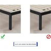 0.68 inch horizontal wooden double layered bed board, enhanced mattress support, queen size (60.5 "), beige 6