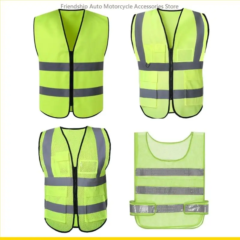 SZCH Yellow Reflective Vest Lightweight and Breathable High Visibility Vest Be Seen & Stay Safe in Low Light Conditions