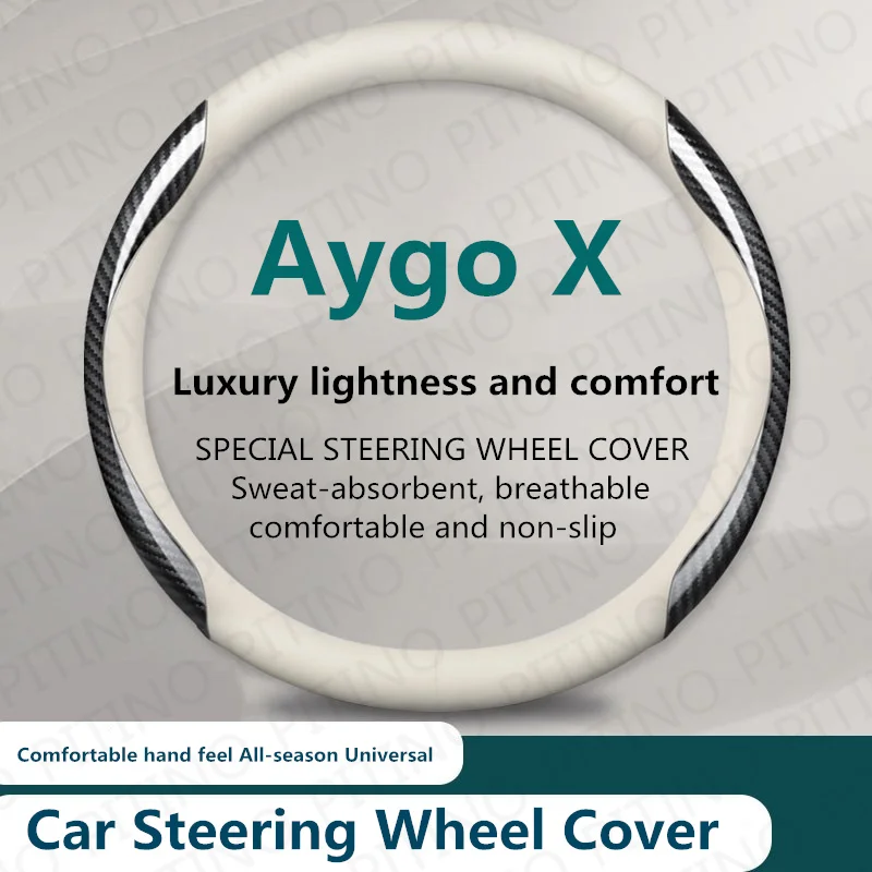 Car Steering Wheel Cover For Toyota Aygo X Anti Slip Wear-resistant Sweat  Absorbing 37-38cm Interior Steering Covers Accessories - AliExpress