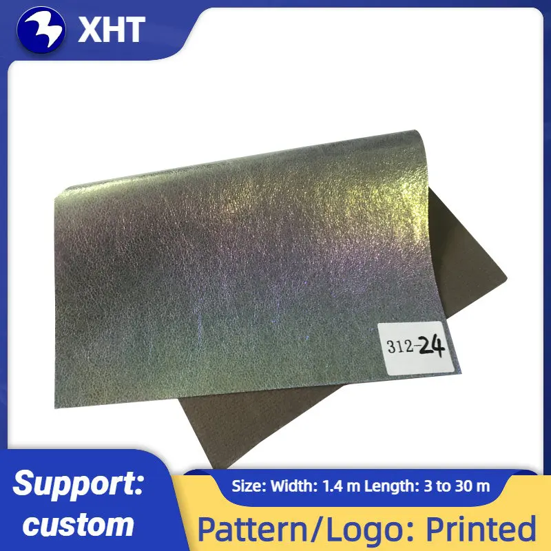 

30x135cm Plain Design Crack Grain Embossed Solid Color PU Faux Leather Fabric Sheet for Making Shoe/Bag/DIY Accessories/Garment