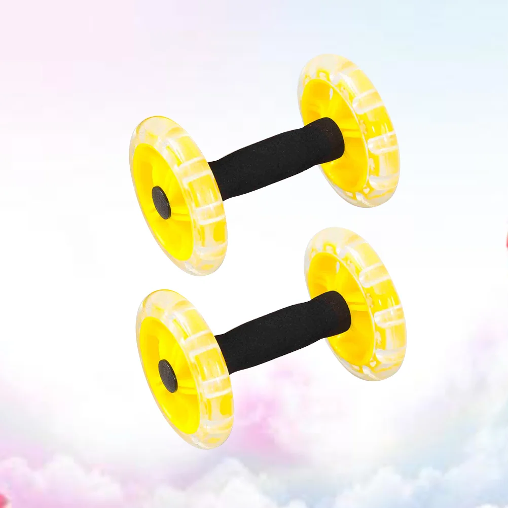 

Twin-Wheel Tummy Strengthening Fitness Tummy Shaping Wheel For Man Woman Belly Shaping Waistcoat Line Wheel Dumbbells