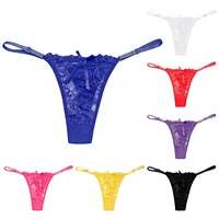 Dames dentelle Sexy culottes brodé pansement sous-vêtements femmes Transparent respirant tongs nœud papillon Sexy Lingerie трусы ж dikbiaе 1