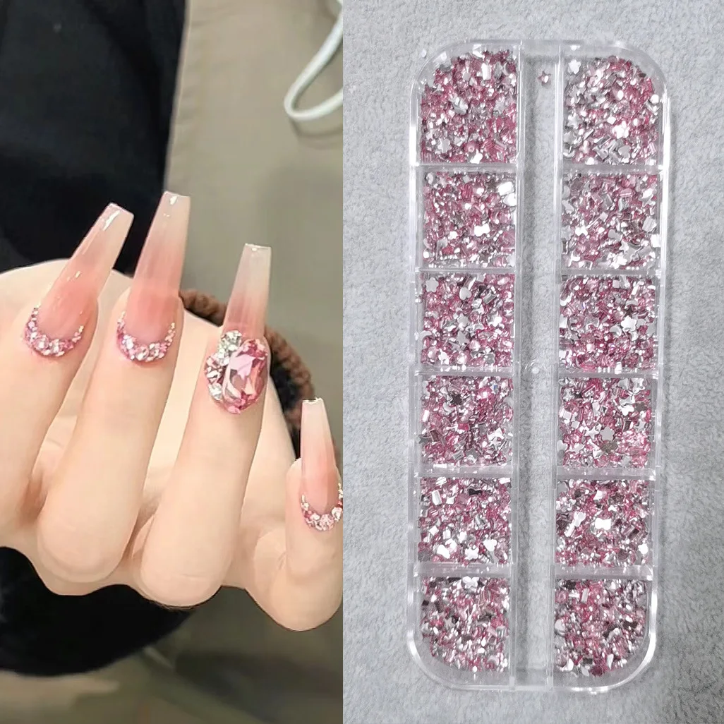 Deluxe Nail Art Rhinestones Kit with Storage Organizer for Stunning Holiday Designs