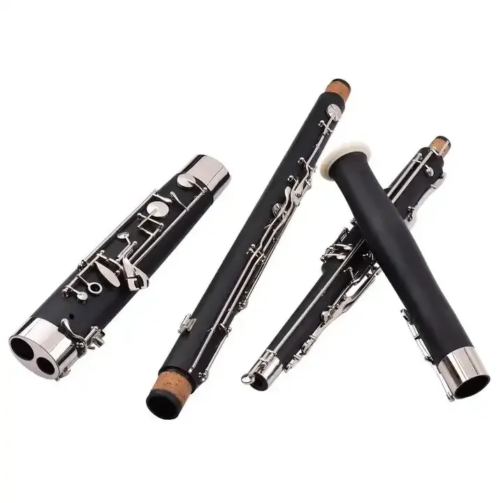 Professional C Key Bassoon Woodwind Instrument Synthetic Wood Body Cupronickel Silver-plated & Nickel-Plated Keys with Reed Glov