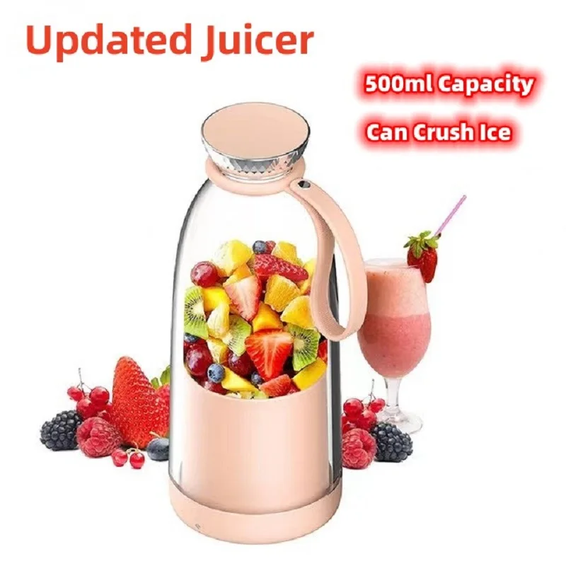 PortableBlenderJuicer500MLMiniWirelessBlenderShakesand