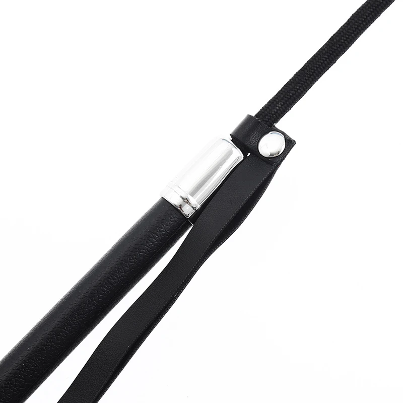 Long Straight Whip, Metal Handle Spikes, Leather Top, Riding Crops, Flogger Paddle, Slapper Horse Training, Dressage Whips, 52cm